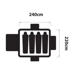 Oztrail Tasman 4V Tent