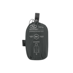Highlander Stow and Go Packaway Rain Jacket Grey