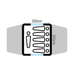 Oztrail Tasman 6v Floor Plan