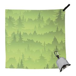 Packtowl Nano Towel Green Trees